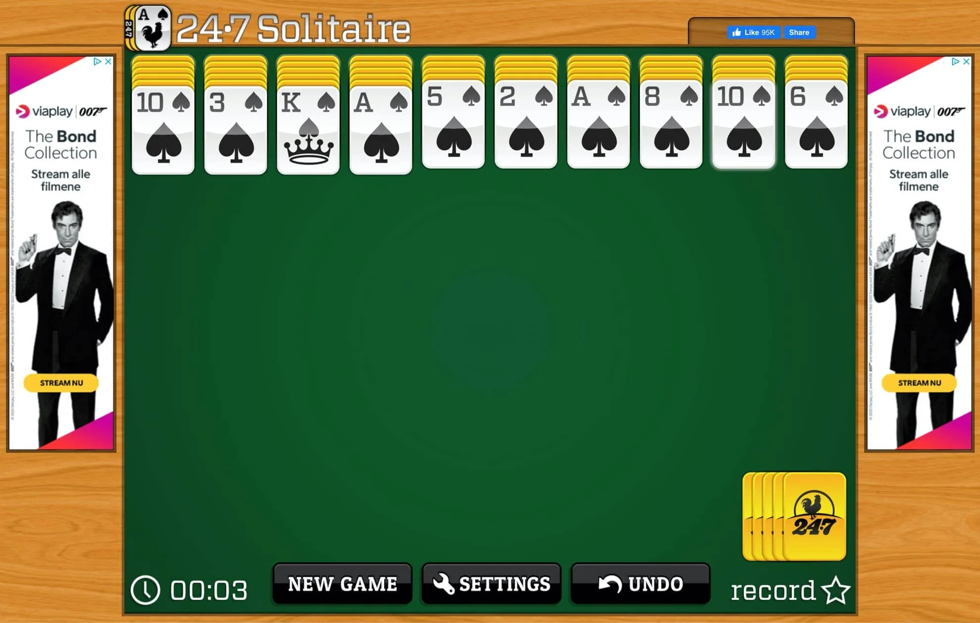 Solitaire classic card game